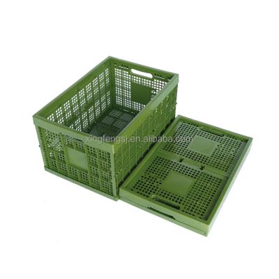 China Viable Wholesale Cheap Price Collapsible Plastic Harvest Basket Crate for sale