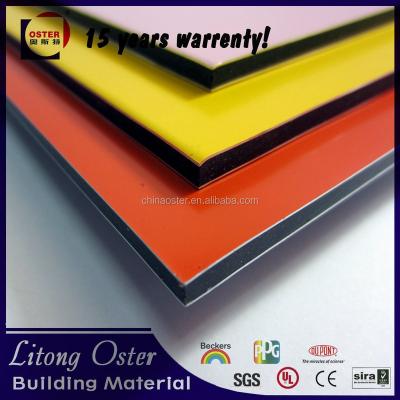 China Exterior ACM Panel , Aluminum Composite Panel With 4mm 3mm 5mm Thick for sale