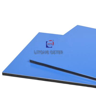 China Modern 3mm color building wall alucobond 4mm blue ACP panels aluminum composite panel price for sale