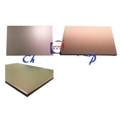 China Modern PE and PVDF coated chameleon aluminum composite alucobond 4mm ACP panel price for sale