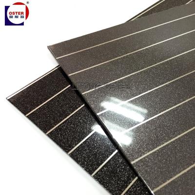 China Manufacturer 2mm Panel Modern PET Film Aluminum Composite Sideboard Panel for sale