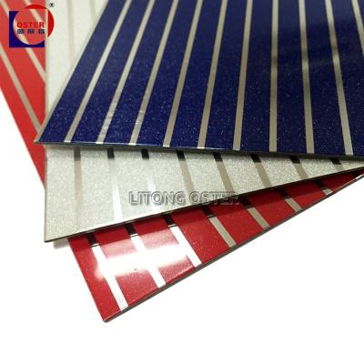 China Modern Glossy Aluminum PET Film ACP Wall Cladings Composite Panel Manufacturer for sale