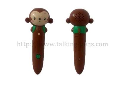 China Monkey Shape Text English Reading Pen , Smart Talking Pen For Kids Learning for sale