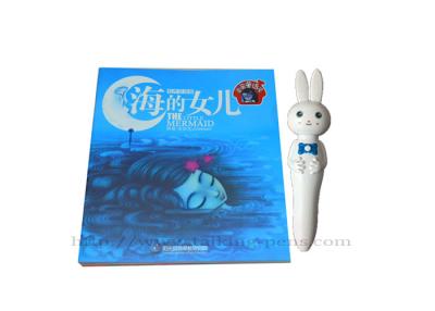 China English Classic Kids Talking Books / Fairy Tales Book Reading Pen Silicone Soft Ear for sale