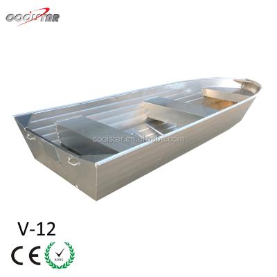 China 3.65m Aluminum Small V Hull V12 Aluminum Boat For Sea Fishing And Rescue for sale