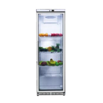 China Commercial Upright Single Glass Food Storage Refrigerator Single-Temperature Door Cooler Refrigerator for sale