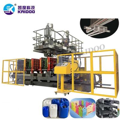 China Double station jerry can extrusion blow molding machine 20L 30L drum automatic plastic hollow barrel plastic extrusion KDB100DB for sale