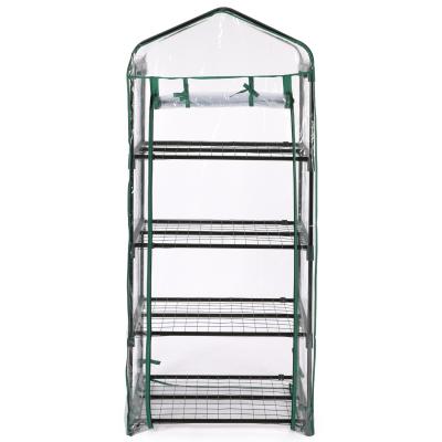 China Easily Assembled PVC / PE Chinese Mini Small Portable Garden Greenhouse for sale