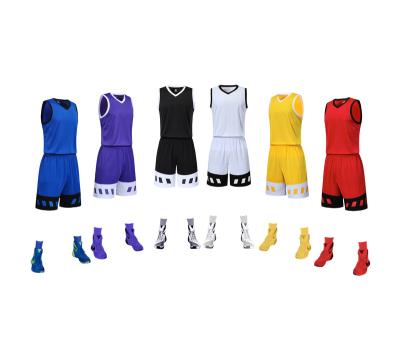 China Custom Men's Quick-Drying Basketball Uniform Suit Breathable LOGO Team Two-Piece Pattern for sale