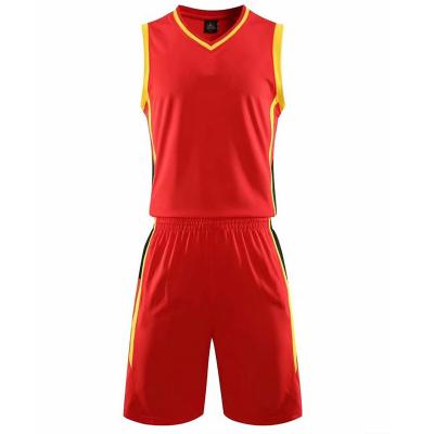 China Breathable basketball tank tops and shorts fit quick-drying custom unisex Chinese basketball team LOGO professional sportswear for sale