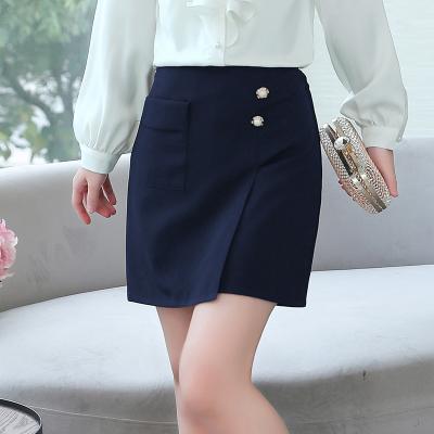 China Women's Breathable Professional Skirt New Style Design Office Ladies Short Skirt for sale