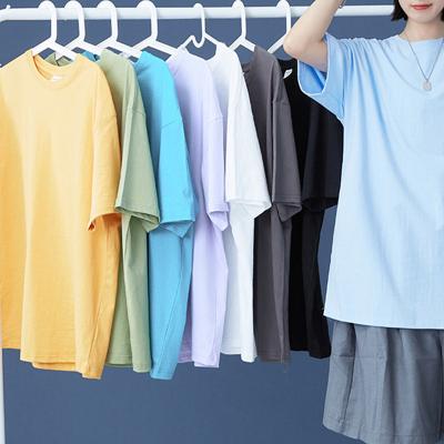 China Women's Summer Casual Custom Size 200gt Fashion Personality Short Sleeve Breathable Loose Home Clothing Oversize T-shirt for sale