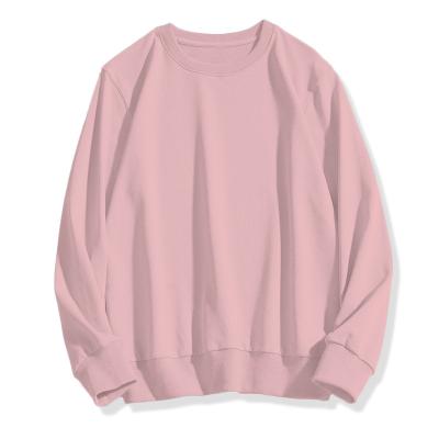 China Custom Clothing Embroidery Jumper Oversize Custom Prints Sweatshirt 300g Logo Sweatshirt Cotton Fleece Women Breathable Crewneck Sweater for sale