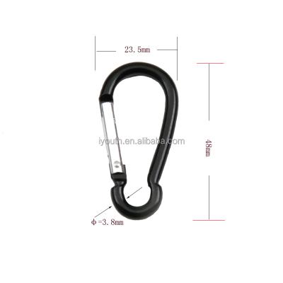 China Figure 8 Retail Industry 5# 48mm Shape Pitch For Carabiner Climbing Aluminum Hooks Autolock Carabiner for sale