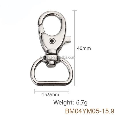 China Zinc Alloy Metal Bag Clasp Coins BM04YM05-15.9MM 6.7g Lobster Key Chain Parts for sale