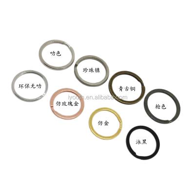 China Promotion gifts gold, rose gold, antique brass, gunmetal, black, nickel plated color metal slot keychain for sale