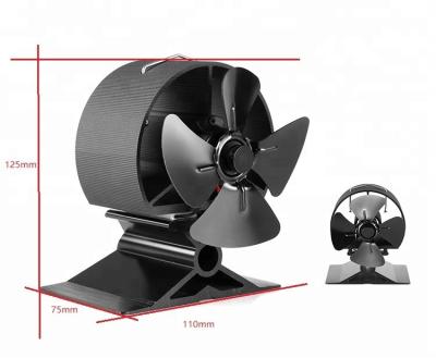 China Household Hot Sale Wood Burning Fireplace 4 Blades Ecofan Heat Powered Pellet Stove Top Fan Other Home Heater for sale