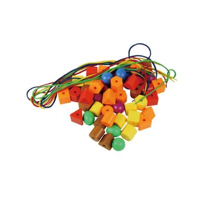 China Wholesale Kindergarten Kindergarten Educational Plastic Lacing Beads Toys For Children New 2019 for sale