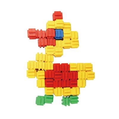 China Newest PE Tumbling Stacking Plastic Material Building Block Toys For Children for sale