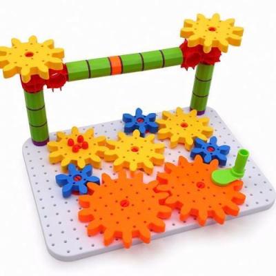 China Interesting Hot Sale Light Weight Safety Bricks Kids Interesting Bricks Funny Plastic Intellectual Intellectual Plastic Gears Building Blocks DIY Toys For Toys for sale