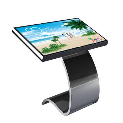 China 55 inch lcd touch screen kiosk/indoor touch screen all in one pc design game advertising/media advertising display information table for sale