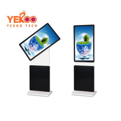 China 49 inch indoor lcd advertising rotating vertical monitor display lcd digital signage totem for sale