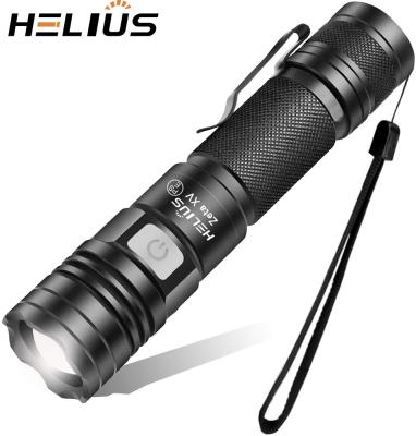 China Emergency Long Range High Power Waterproof Camping 1000 Lumens Powerful Tactical Torch Rechargeable Led Flashlights for sale