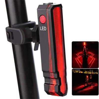 China ABS Multi-modes Laser Bicycle Night Safety Usb Bike Tail Rear Light Daytime Recycling Waterproof Rechargeable Led Light for sale