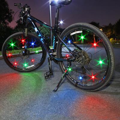 China Aluminum Alloy + Plastic Super Bright Colorful Bike Tire Spoke Light Waterproof Filling Bicycle Wheel Lights Ride At Night Bike LED Wheel Light for sale