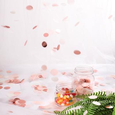 China Pink Circle Tissue Paper Confetti Celebration Wedding Birthday Party for sale