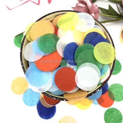 China Round Tissue Paper Confetti Wedding Party Poppers Streamers Confetti Streamer Throwers for sale