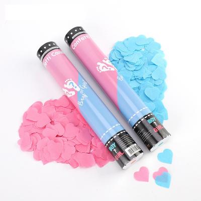 China Polvo seguro para revelar el género Cannon Custom Confetti Poppers de mano en venta