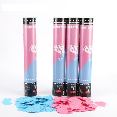 China Biodegradable Gender Confetti Cannon Confetti Party Poppers for sale