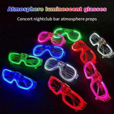 Chine Couleur de jouet à LED Fermeture Gloire lunettes Fête lunettes LED lunettes d'anniversaire fournitures de fête Flash Changement de lunettes lumineuses 3D à vendre