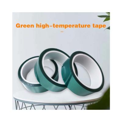 China Soft Hardness High Gloss Green PET Tape for Heat Resistant Injection Molding Processing for sale