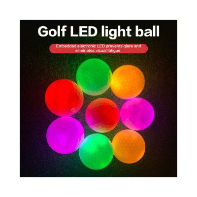 Cina Bulk Custom Glow In The Dark Palla da golf colorata Palla da golf da pratica Glow Custom Flashing Light Up Palle da golf in vendita