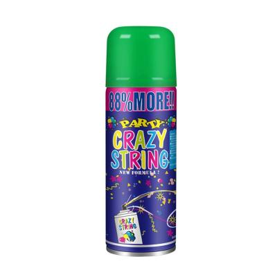 China Decorações para festas econômicas Streamer colorido Silly Crazy String Spray à venda