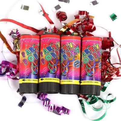 China 2 - 3M Shooting Spring Plastic Compressed Air Mini Streamer Party Popper Party Confetti Cannon for Party Decorations Te koop