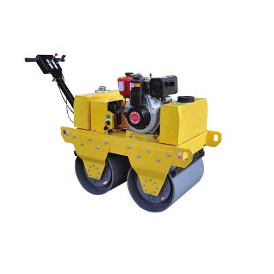 China Compacting Road Base Small Walk Behind Double Drum Road Roller for sale