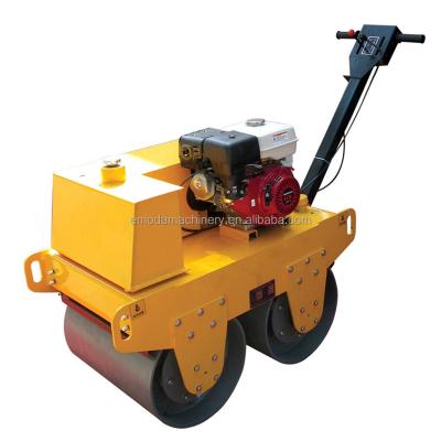 China Road Base Compacting Walk Behind Double Drum Hydraulic Vibratory Mini Road Roller for sale