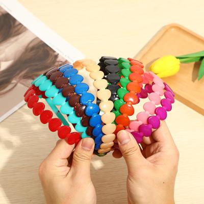 China Ladies Plastic Popular Simple Headband Fashion Hair Bands Plastic Hair Accessories for sale