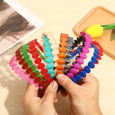 China Ladies Plastic Popular Simple Headband Fashion Hair Bands Plastic Hair Accessories for sale