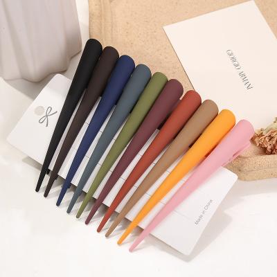 China 2020 Fashion New Fashion Popular Custom Design Women's Ins Girls Hair Clip Large Matte Hair Pins Single Clips for sale