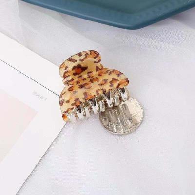 China 2020 Plastic Tiger Hairpin 4mm Leopard Printing Ins Hair Accessories Popular Small Hairpin Hair Clips Claw Clips for sale