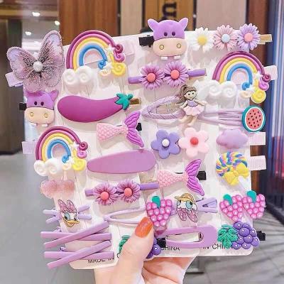 China Sweet Cute Cartoon Broken Hairpin Princess Bangs Girl Side Clip Baby Fruit Small Fruit Hairpin for sale