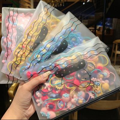 China 2021 Sweet Hot Sale 20pcs/set Mixed Colors Packing Hair Accessories Set Lovely Kids Hair Ties for sale