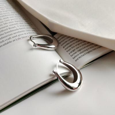 China Fashion Casual/Sporty Geometry U Shape 925 Sterling Silver Leverback Earrings for sale