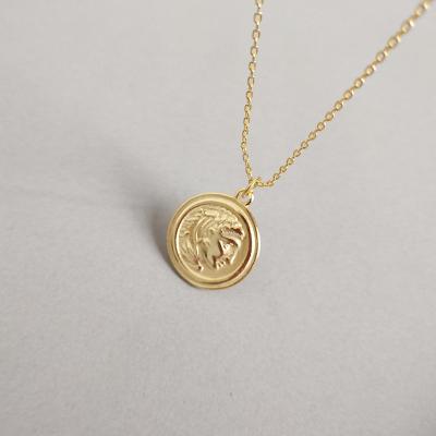 China Portrait Holy Round Casual/Sporty 925 Sterling Silver Necklace for sale