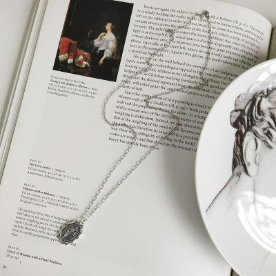 China Jesus Prayer Portrait saint casual/sporty 925 Sterling Silver Necklace for sale