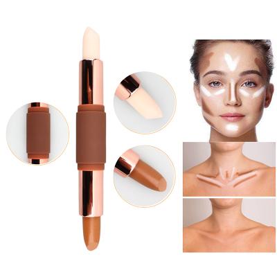 China Waterproof Custom Makeup Double Sides Gold Brow Concealer Highlighter Pencil for sale